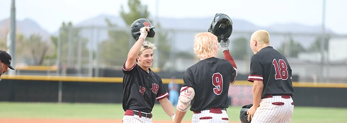 DRHS Homerun celebration
